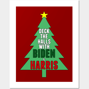 Biden Harris Christmas Tree Posters and Art